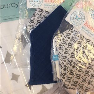 Aden &Anais burpy bib and 2 honest co bibs
